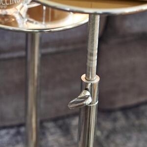 Výškově stavitelný stříbrný odkládací stolek Rivièra Maison Venice