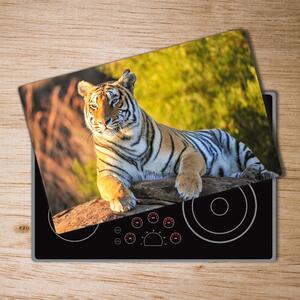 Kuchyňská deska skleněná Portrét tygra pl-ko-80x52-f-65114965