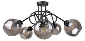 Přisazený lustr RIN 5xE27/60W/230V černá