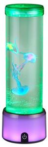 Stolní lampa MEDUSA šedá/průhledná