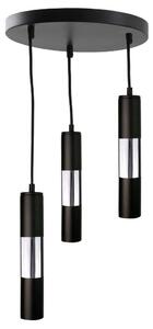Lustr na lanku MAGNUMA 3xGU10/50W/230V černá/lesklý chrom