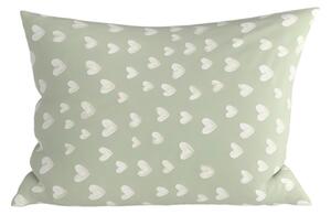 Povlak na polštář z mikrovlákna STARS HEARTS 50x70 cm, zelený