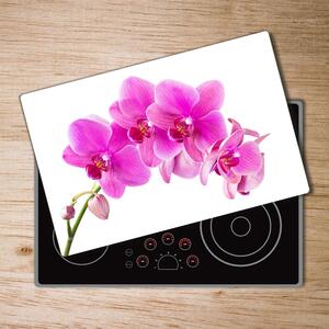 Deska na krájení skleněná Růžová orchidej pl-ko-80x52-f-67673367