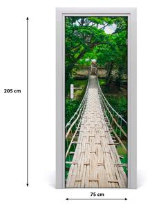 Fototapeta na dveře samolepící visací most 75x205 cm