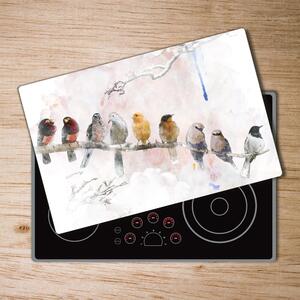 Kuchyňská deska skleněná Ptáci na větvi pl-ko-80x52-f-68365798