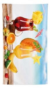 Rychleschnoucí XXL plážová osuška DRINKOZA barevná 150 x 210 cm, 100% mikrovlákno