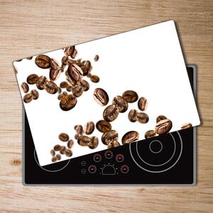 Kuchyňská deska velká skleněná Zrnka kávy pl-ko-80x52-f-68369334