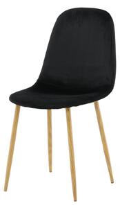 Jídelní židle Polar, 2ks, černá, S44xD54xV87