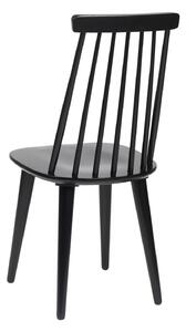 Černá kaučuková jídelní židle Rowico Bolat