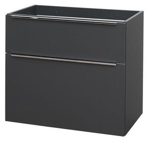 Mereo Mereo, Mailo, koupelnová skříňka 81 cm, bílá, dub, antracit, CN531S