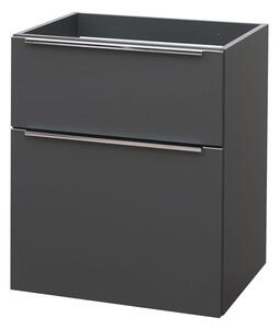 Mereo Mereo, Mailo, koupelnová skříňka 61 cm, bílá, dub, antracit, CN530S