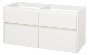 Mereo Mereo, Opto, koupelnová skříňka 121 cm, bílá, dub, bílá/dub, černá, CN913S