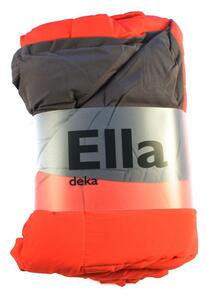 Boma trading Camping deka Ella červená - šedá 150x200 cm