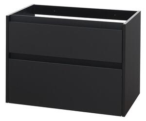 Mereo Mereo, Opto, koupelnová skříňka 81 cm, bílá, dub, bílá/dub, černá, CN941S