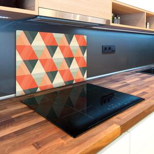 Kuchyňská deska velká skleněná Geometrické pozadí pl-ko-80x52-f-70984330