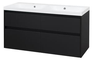 Mereo Mereo, Opto, koupelnová skříňka s umyvadlem z litého mramoru 121 cm, CN943M