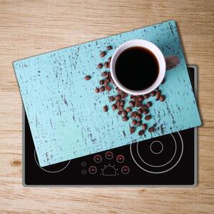 Kuchyňská deska velká skleněná Černá káva pl-ko-80x52-f-71051181
