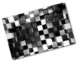 Deska na krájení skleněná Abstrakce kostky pl-ko-80x52-f-72067994