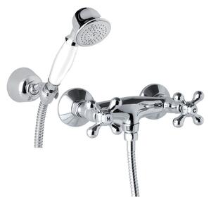 Mereo Mereo, Sprchová nástěnná baterie, Retro Viktorie, s příslušenstvím, chrom, CBL601