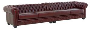Kožená sedačka Chesterfield II 6 místná pravá kůže (Pohovka Chesterfield kůže)