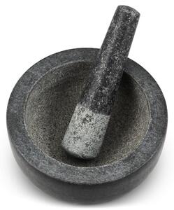 Cole&Mason Hmoždíř granitový s tloučkem 12,5 cm tmavě šedý