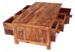 Konferenční stolek s šuplíky z masivu palisandr Cali 110x60 Only Stain
