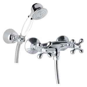 Mereo Mereo, Sprchová nástěnná baterie, Retro Viktorie, s příslušenstvím, chrom, CBL601A