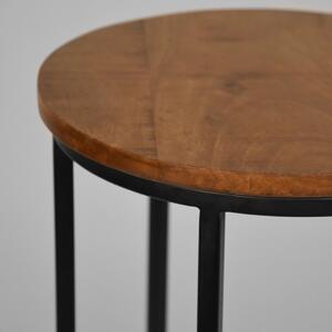 Přírodní masivní mangový odkládací stolek LABEL51 Formo