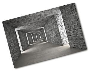 Deska na krájení skleněná Tunel z cihly pl-ko-80x52-f-73658635