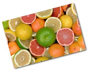 Kuchyňská deska velká skleněná Citrusové ovoce pl-ko-80x52-f-75213206