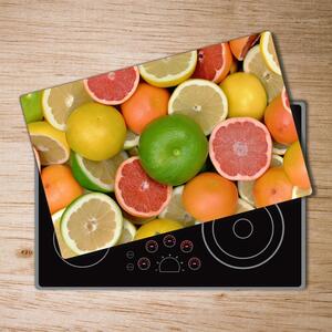 Kuchyňská deska velká skleněná Citrusové ovoce pl-ko-80x52-f-75213206