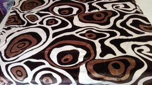 Povlečení mikroflanel vzor hnědý 200x220cm, 70x90cm