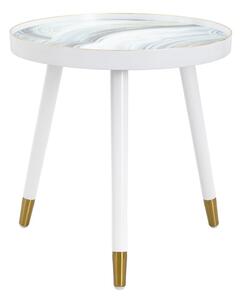 Kulatý konferenční stolek Mauro Ferretti Marak 50x48 cm, bílá