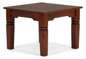 Masivní konferenční stolek akácie 60x60 Sicilia I hnědý (Konferenční stolek 60x60)