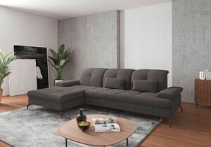 ROHOVÁ SEDAČKA, textil, barvy grafitu Sit & More - Sedací soupravy, Online Only