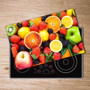 Kuchyňská deska velká skleněná Barevné ovoce pl-ko-80x52-f-78097722