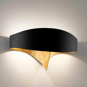 Černo-zlaté designové nástěnné svítidlo Scudo LED