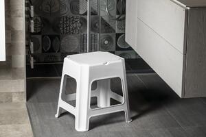 Erga příslušenství, koupelnová židle s úložným prostorem 420x365x425 mm, bílá, ERG-90902