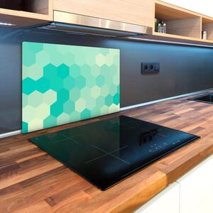 Kuchyňská deska velká skleněná Geometrické pozadí pl-ko-80x52-f-79451289