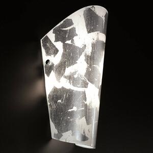 Nástěnné svítidlo Bloom white-leaf silver