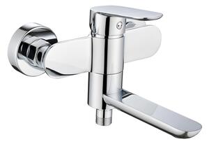 Mereo Mereo, Vanová nástěnná baterie se sklopným ramínkem, Viana, bez příslušenství, 150 mm, chrom, CBE90203