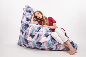 Tuli Sofa sedací vak Provedení: Koloběh růžový - vzorovaný polyester