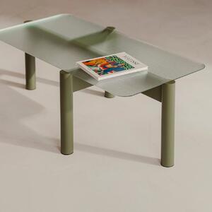 Zelený konferenční stolek Kob 40,5 × 110 × 55 cm NOO.MA