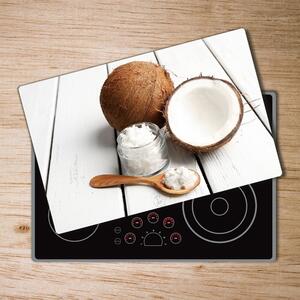 Kuchyňská deska velká skleněná Kokosový olej pl-ko-80x52-f-80483860