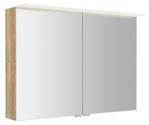 Sapho LINEX galerka s LED osvětlením, 100x70x15cm, dub alabama LX100-0022