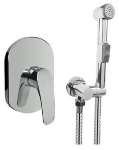 Mereo Mereo, Podomítková baterie s bidetovou sprchou, Eve, Mbox, hranatý kryt, chrom, CBV60105BS