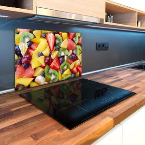 Kuchyňská deska velká skleněná Nakrájené ovoce pl-ko-80x52-f-80585157