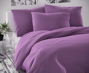 Povlečení bavlněný satén Kvalitex Luxury fialová rozměry: 200x220cm + 2x 70x90cm