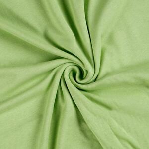 Jersey prostěradlo bavlna Kvalitex 200x220 cm/ 25cm Barva: jarní zelená