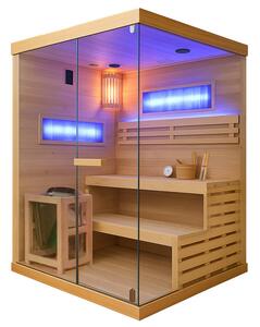 BPS-koupelny Finská sauna Relax HYD-6193 140x150, 3-4 osoby